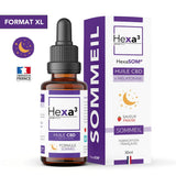 Olio CBD Melatonina Sonno HexaSOM 20% / 6000mg, senza THC (30ml)