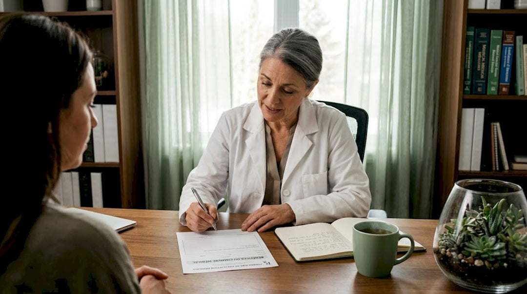 Un médecin échange avec ses patients au sujet du chanvre médical, en expliquant ses usages et ses bénéfices thérapeutiques.