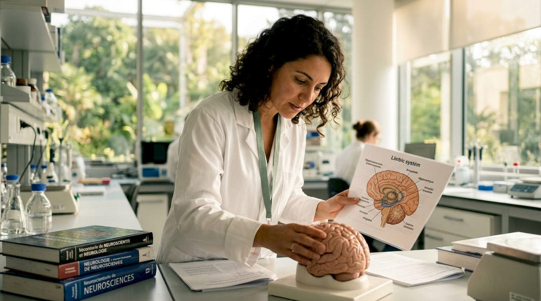 Spécialiste en neurosciences étudiant de près le fonctionnement du système limbique
