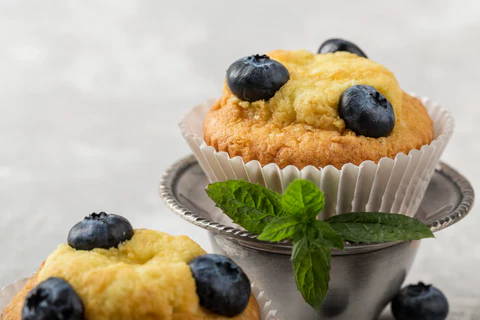 Muffins aux Myrtilles et CBD