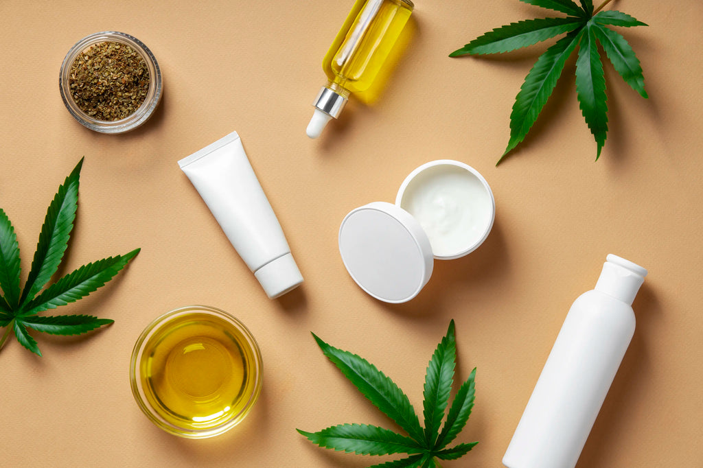 Routine beauté avec le cbd