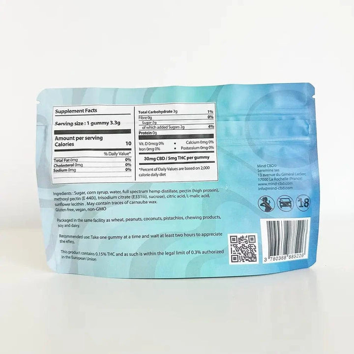 Mind CBD Gummies CBD 20 Gummies CBD 30mg + THC 5mg (Mojito)