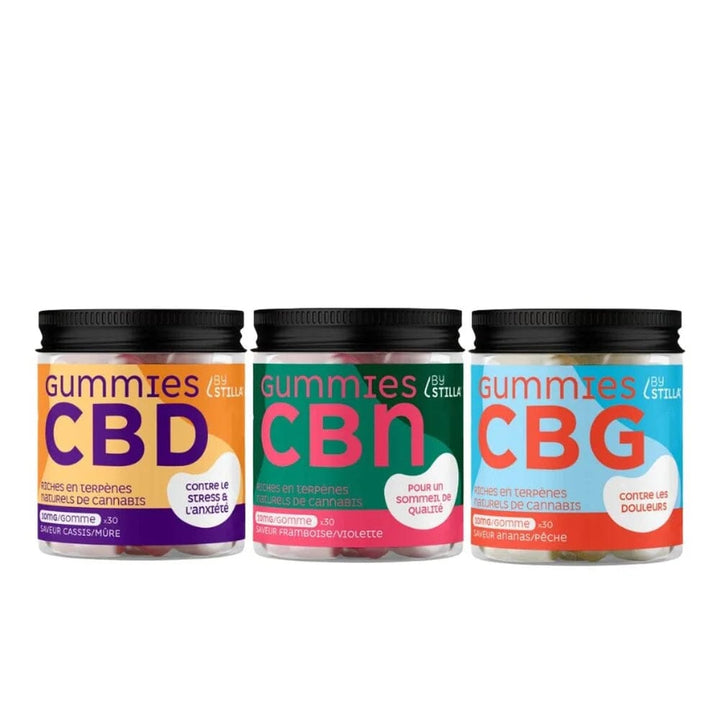 STILLA Gummies CBD 30 Gummies CBD CBG Douleurs 300mg, sans THC
