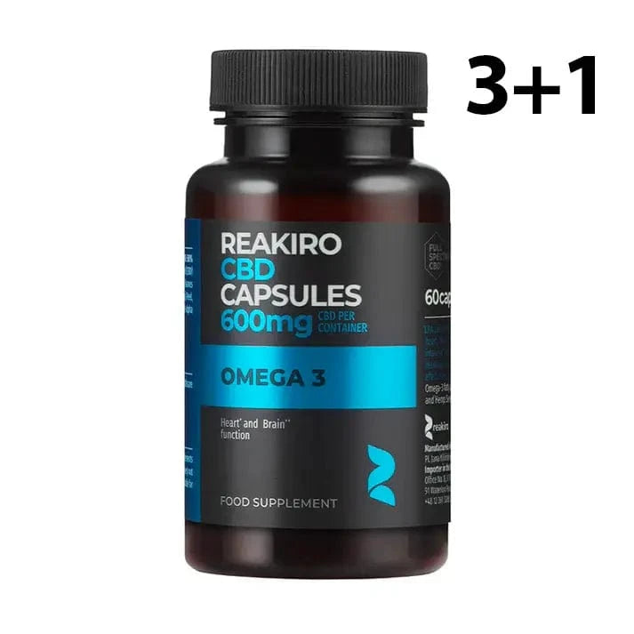 Capsule CBD Spettro Completo 600mg, Omega 3