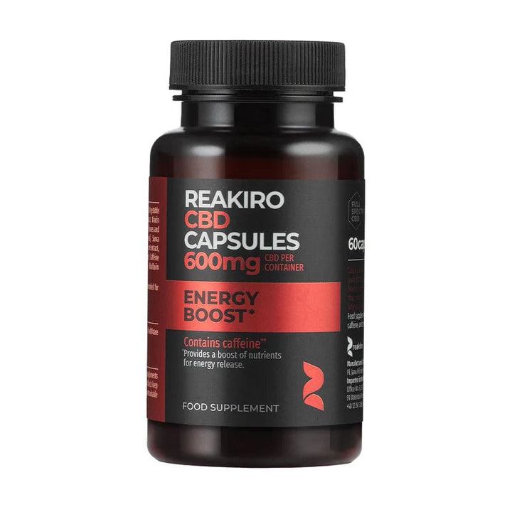 60 Capsules CBD Energy Boost Reakiro 600mg