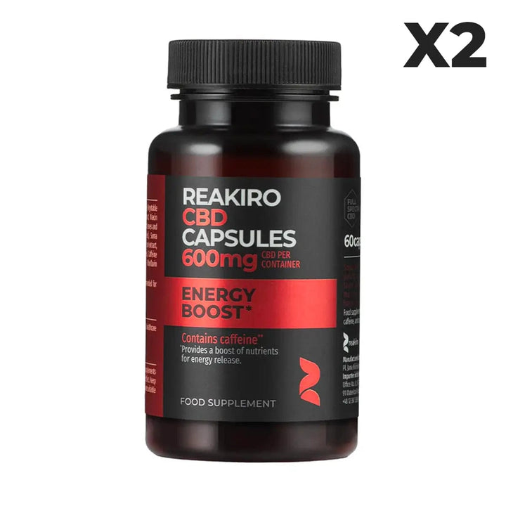 60 Capsules CBD Energy Boost Reakiro 600mg