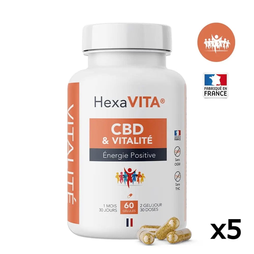 HexaVita CBD Energy capsules x5
