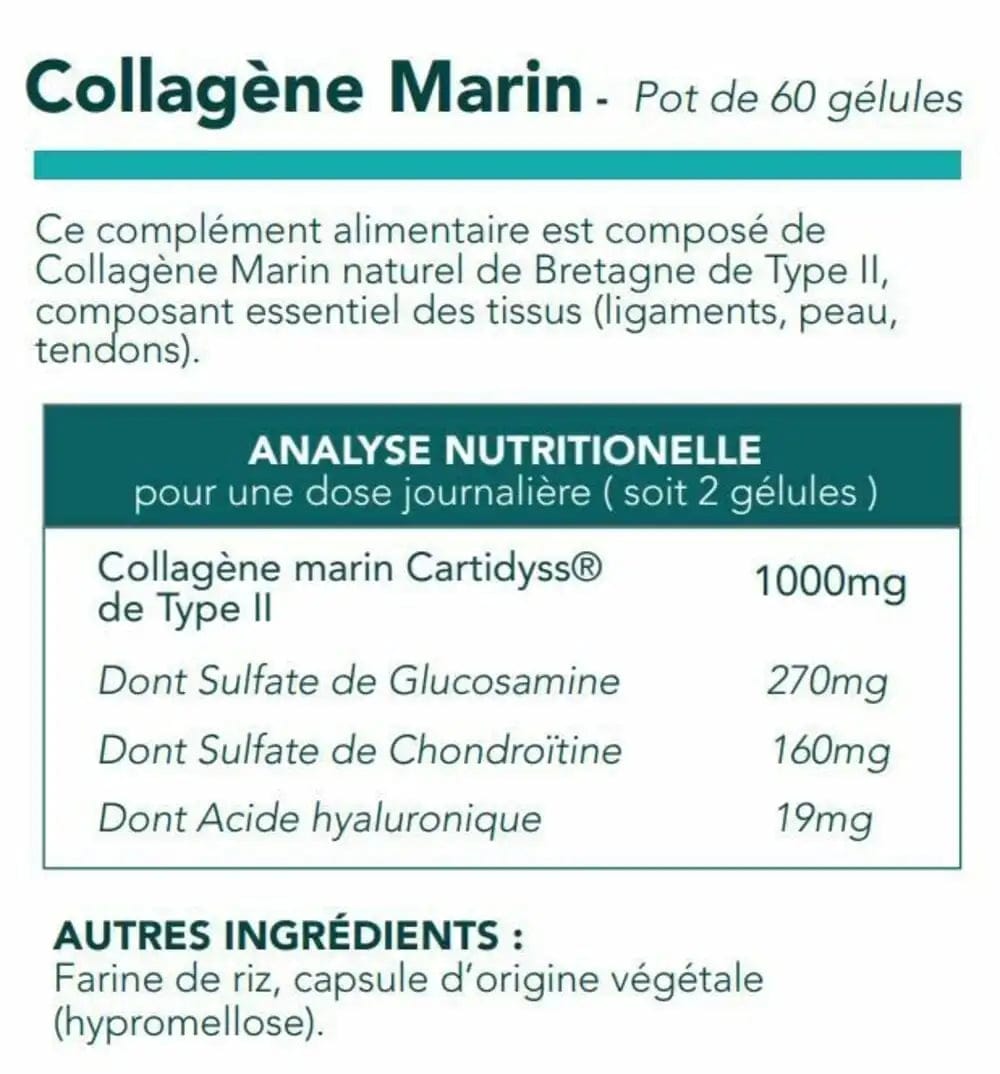 Composition of CBD Collagen capsules x4
