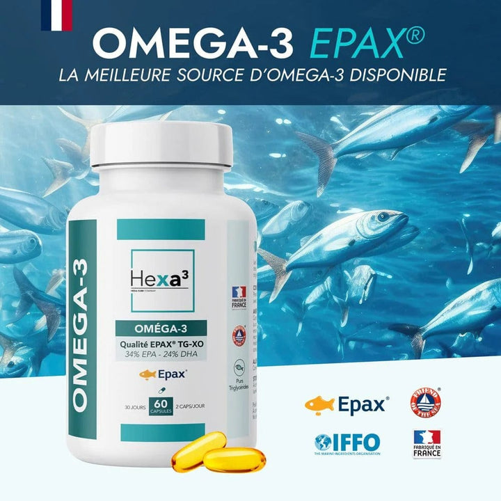 Hexa3 Gélules 60 Gélules Oméga-3 EPAX