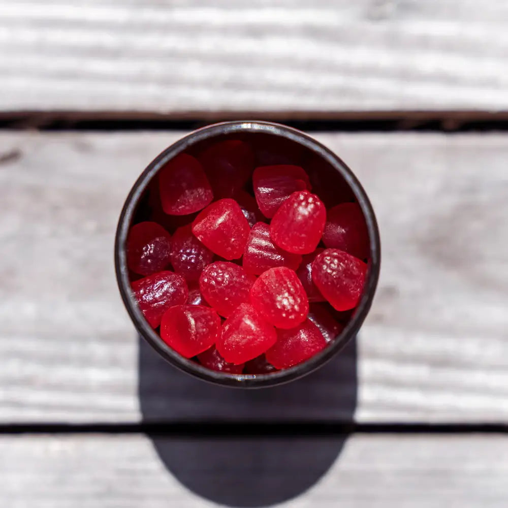 Hexa3 Gummies CBD 90 Gummies CBD Framboise 2250mg HexaZEN, sans THC