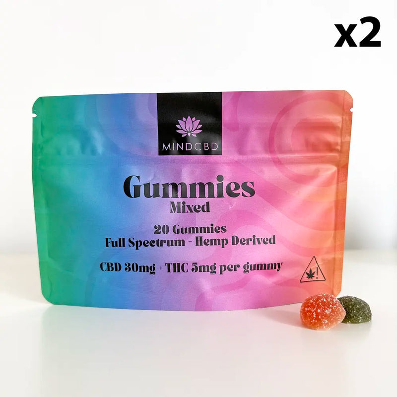 Bonbons CBD THC Multi-Fruits Lot X2