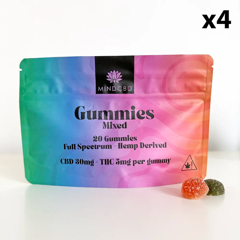 Bonbons CBD THC Multi-Fruits Lot X4