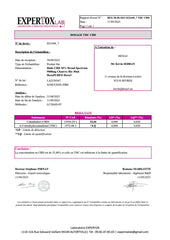 Certificat Huile CBD XL Broad 9000 x2