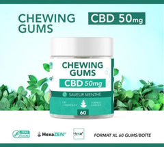 Chewing-Gum CBD Menthe X3