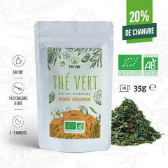 Organic Jasmine Bergamot CBD Green Tea