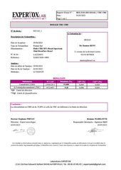 Certificat Huile CBD Hexa3 Spectre Large 4000mg x4