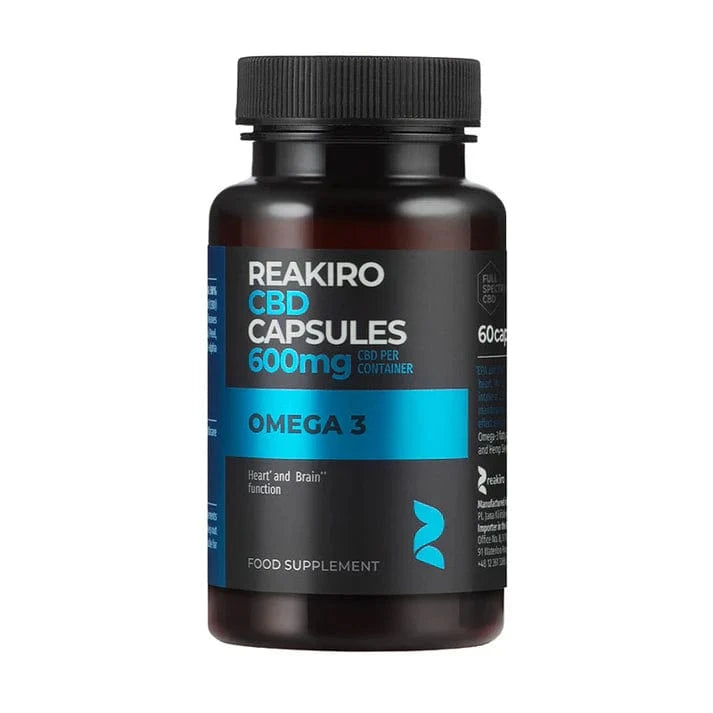 Capsule CBD Spettro Completo 600mg, Omega 3