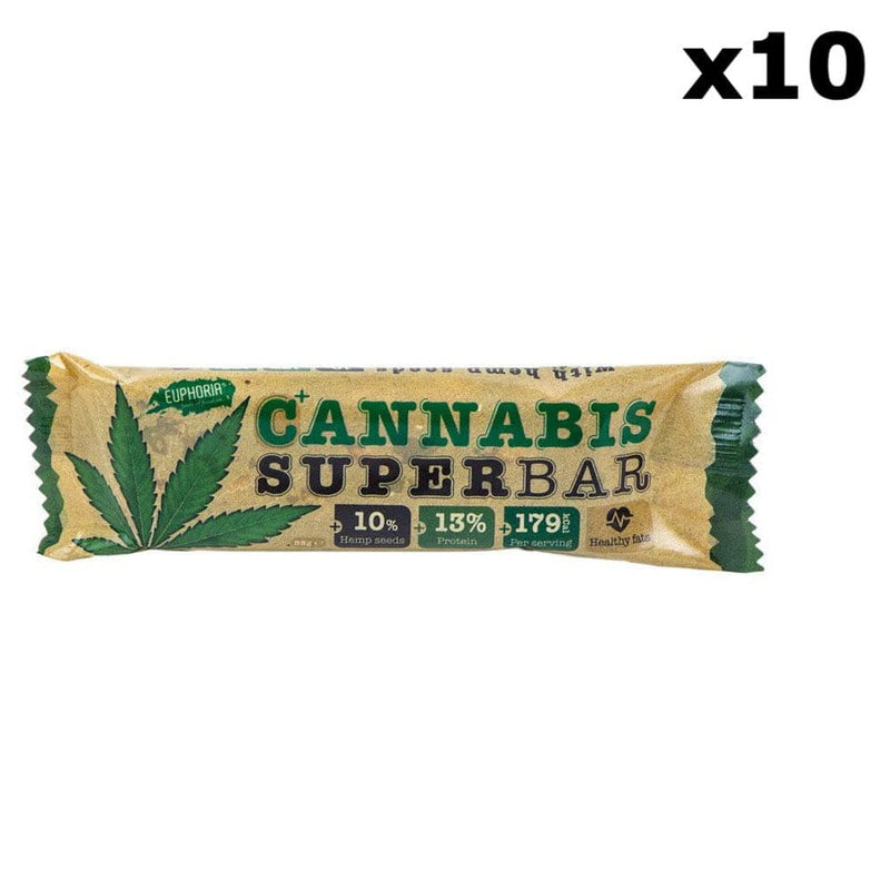 Barre chocolat aux graines de cannabis x10