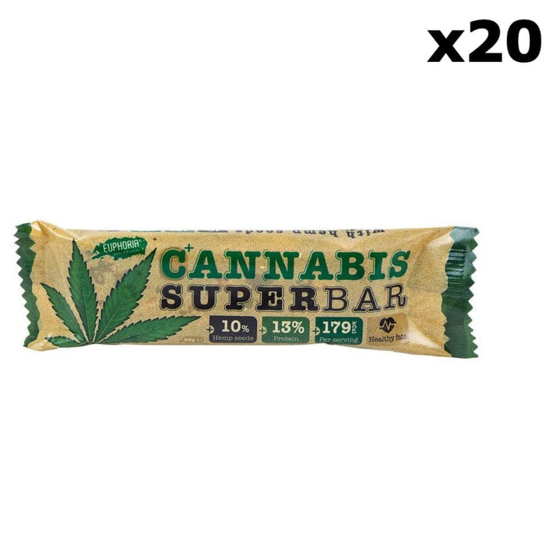 Barre chocolat aux graines de cannabis x20