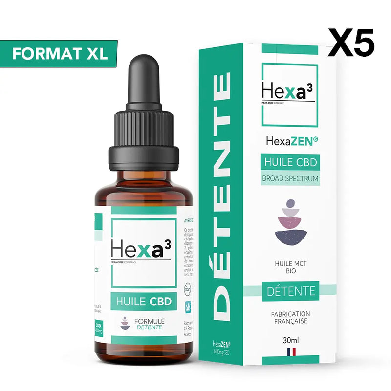 lot Huile CBD sans THC, 20% / 2000mg (30ml)