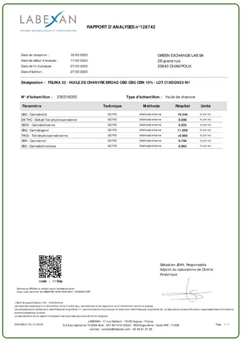 Öl 10% CBN + 10% CBG + 10% CBD, ohne THC (10ml)