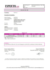 Certificat analyse gélules Hexavita x3