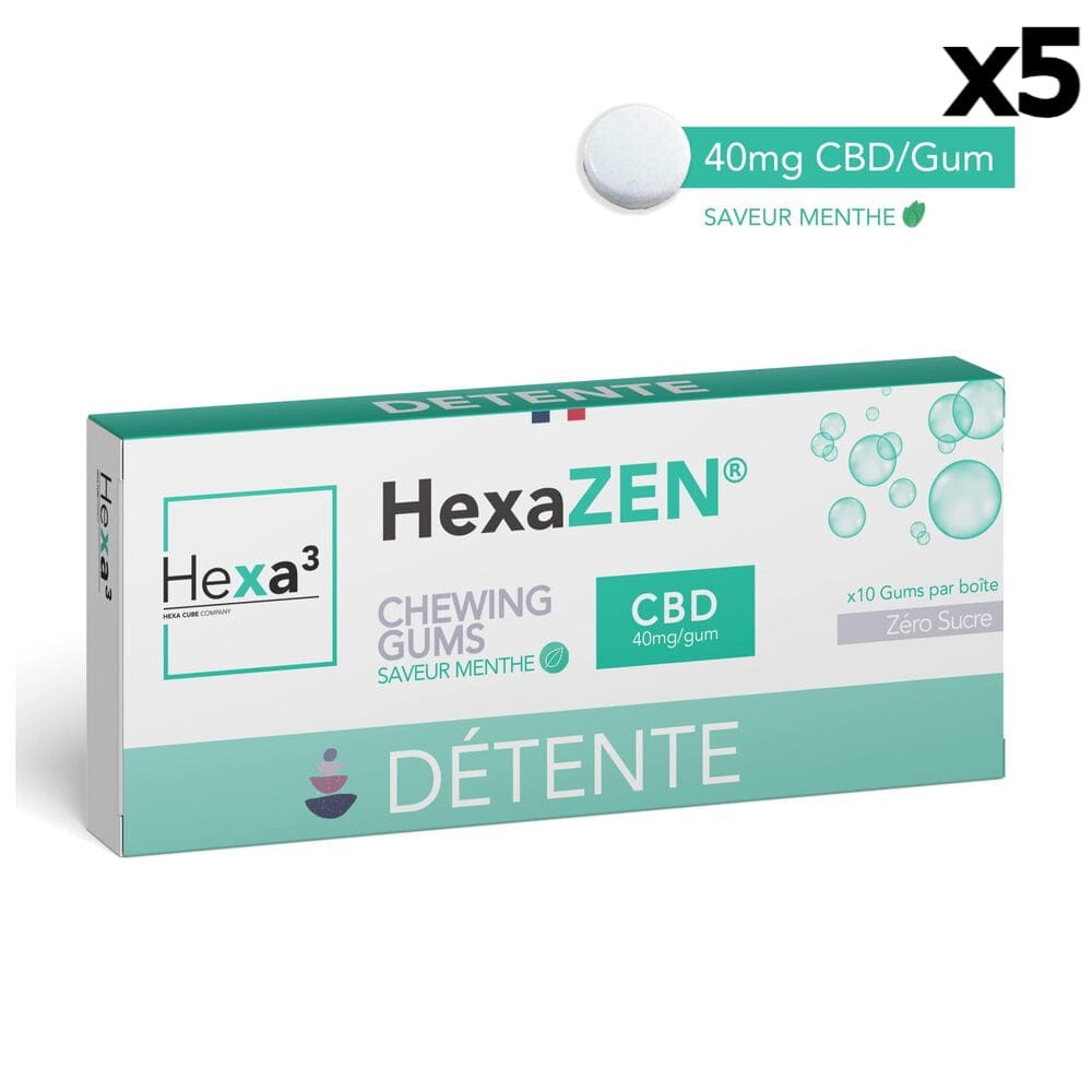 Goma de mascar HexaZen x5