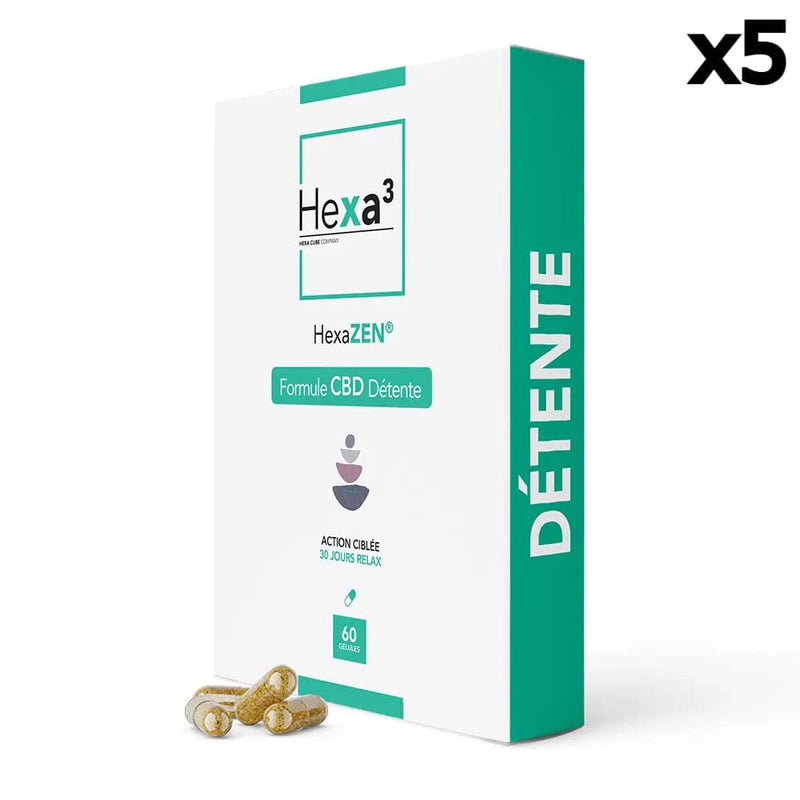 Gélules Formule CBD Détente Hexa3