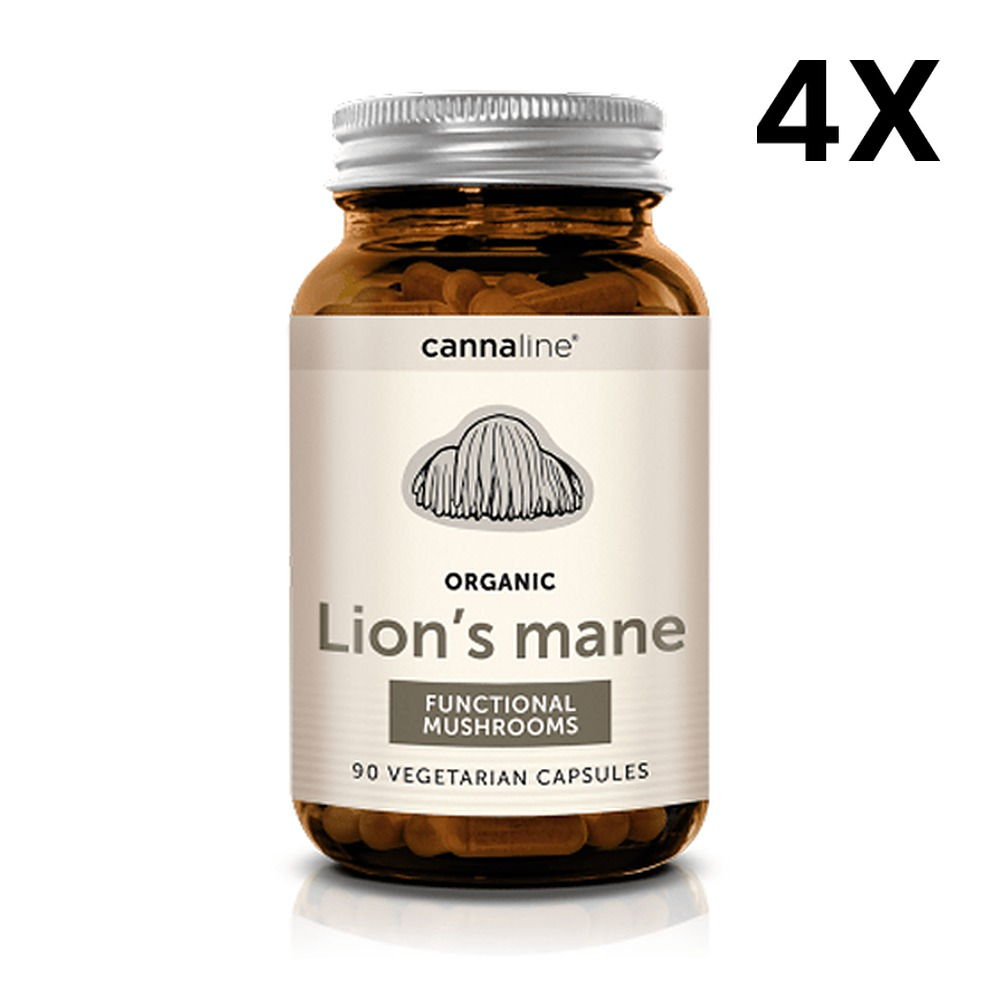 Lot de 4 flacons Cannaline d’Hericium erinaceus bio