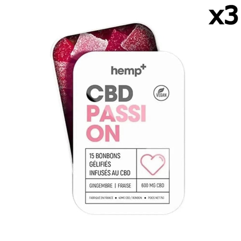 15 Gommose CBD Aphrodisiacs Passion 600mg, senza THC