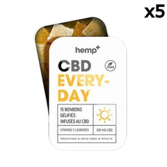 15 Gomas CBD Vitality 600mg, sem THC