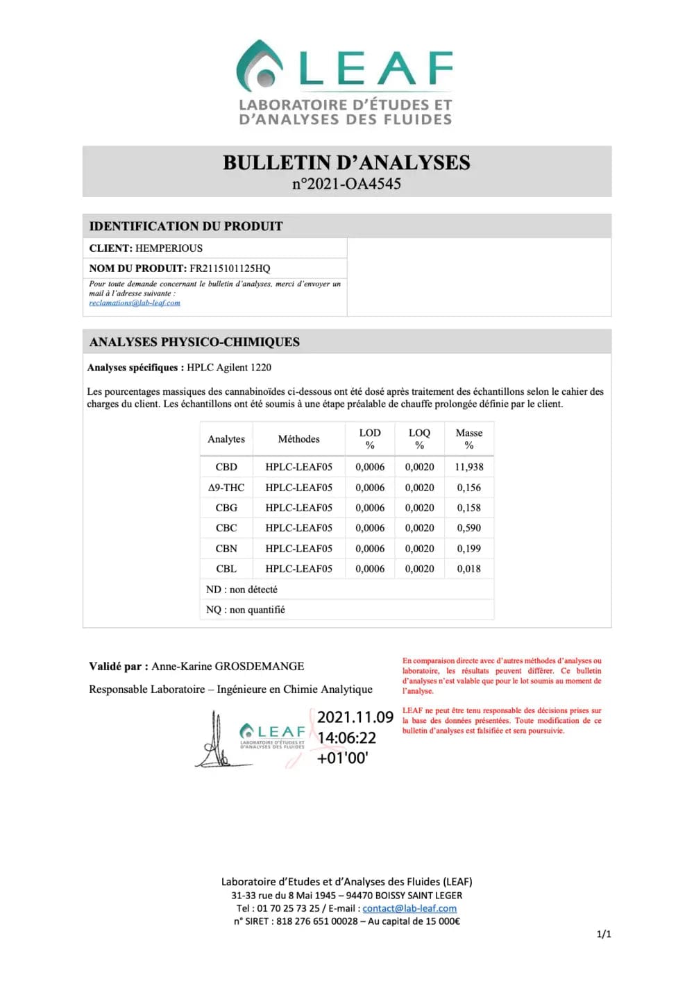 Mind CBD Fleurs CBD Harlequin (Outdoor) - CBD 11,9%