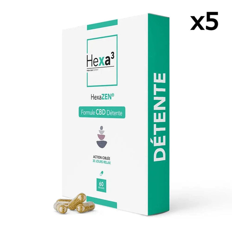 Hexazen capsules Détente CBD x5