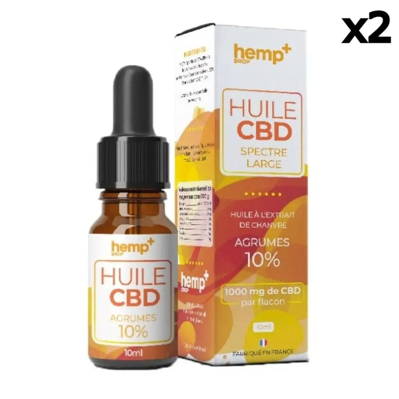 Huile CBD Agrumes 1000mg Boite x2