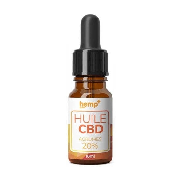 Hemp+ Huiles CBD Huile CBD Agrumes, Broad Spectrum, sans THC (10ml)