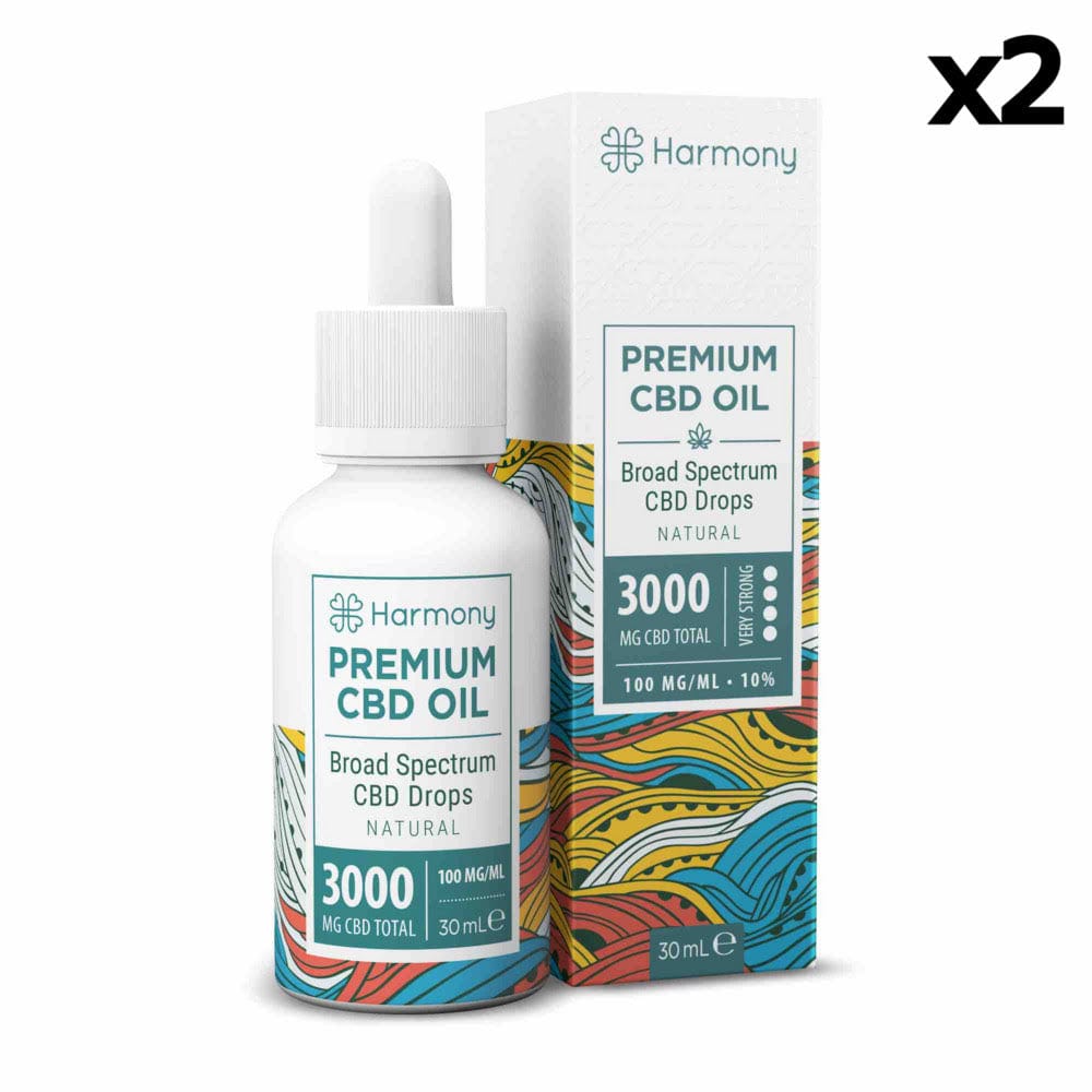 Caixa de 2 Óleos CBD 30ml Hemp Harmony