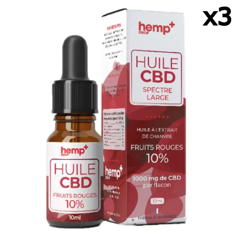 Huile CBD Fruits Rouges 10% Boite