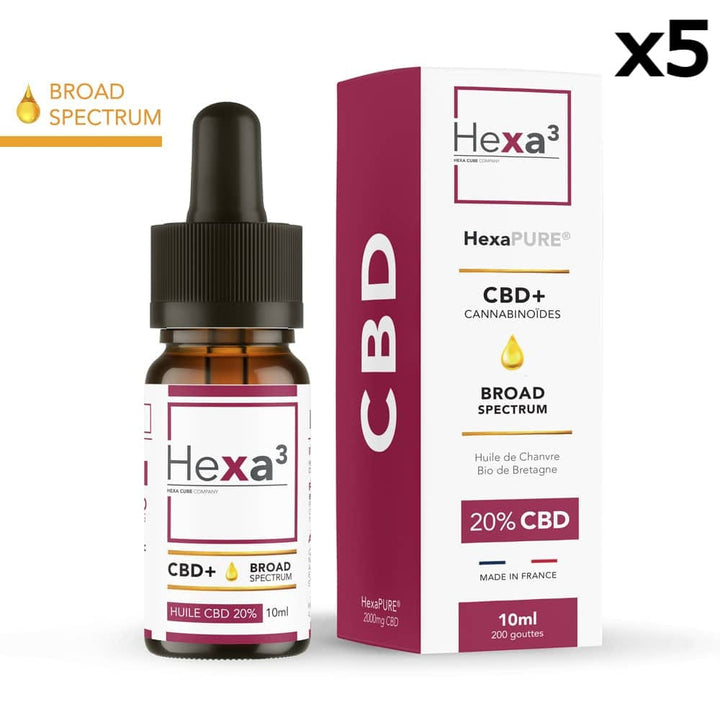 Breedspectrum CBD-olie x5