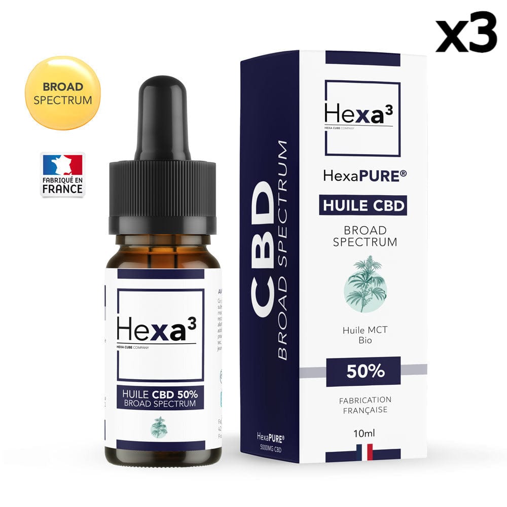Breedspectrum CBD-olie Zeer hoge concentratie x3