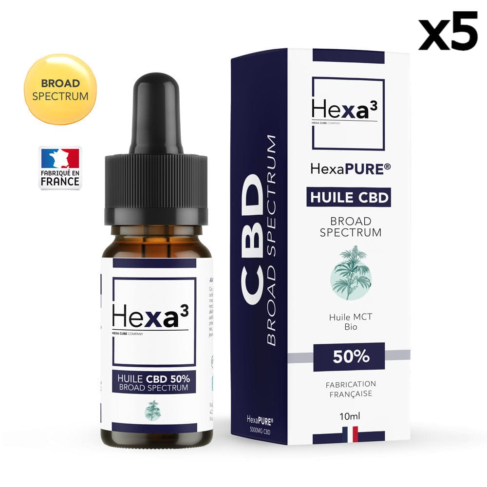 CBD Olie Breed Spectrum MCT 50 Hexa3 x5