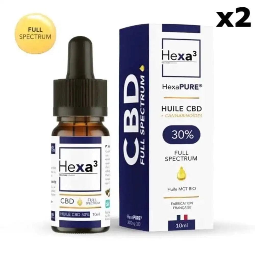 Huile CBD volledig spectrum Hexapure 30x2