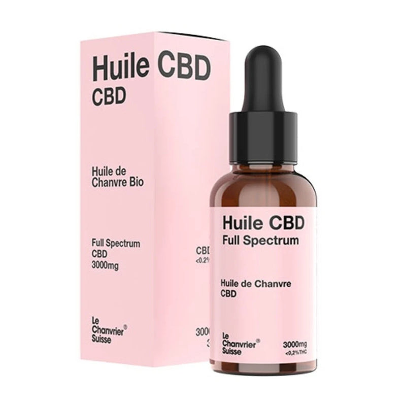 Huile CBD Le chanvrier Suisse 3000mg boite