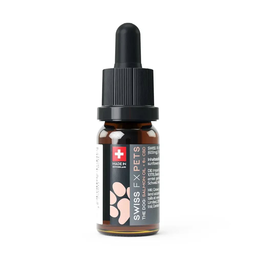 Swiss FX Huiles CBD 1 flacon Huile CBD naturelle pour Chiens, SwissFX 600mg (10ml)
