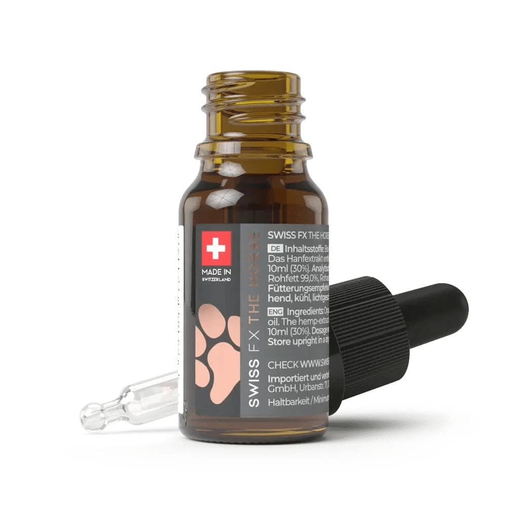 Swiss FX Huiles CBD Huile CBD pour Chevaux, 3000mg / 30% (10ml)