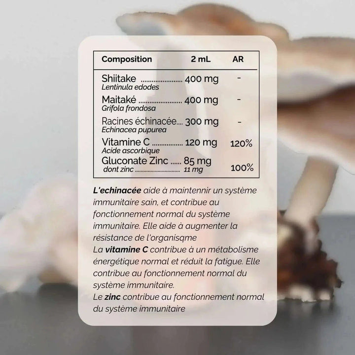 Terraphy Huiles Huile "Immunité" Shiitake + Maitaké