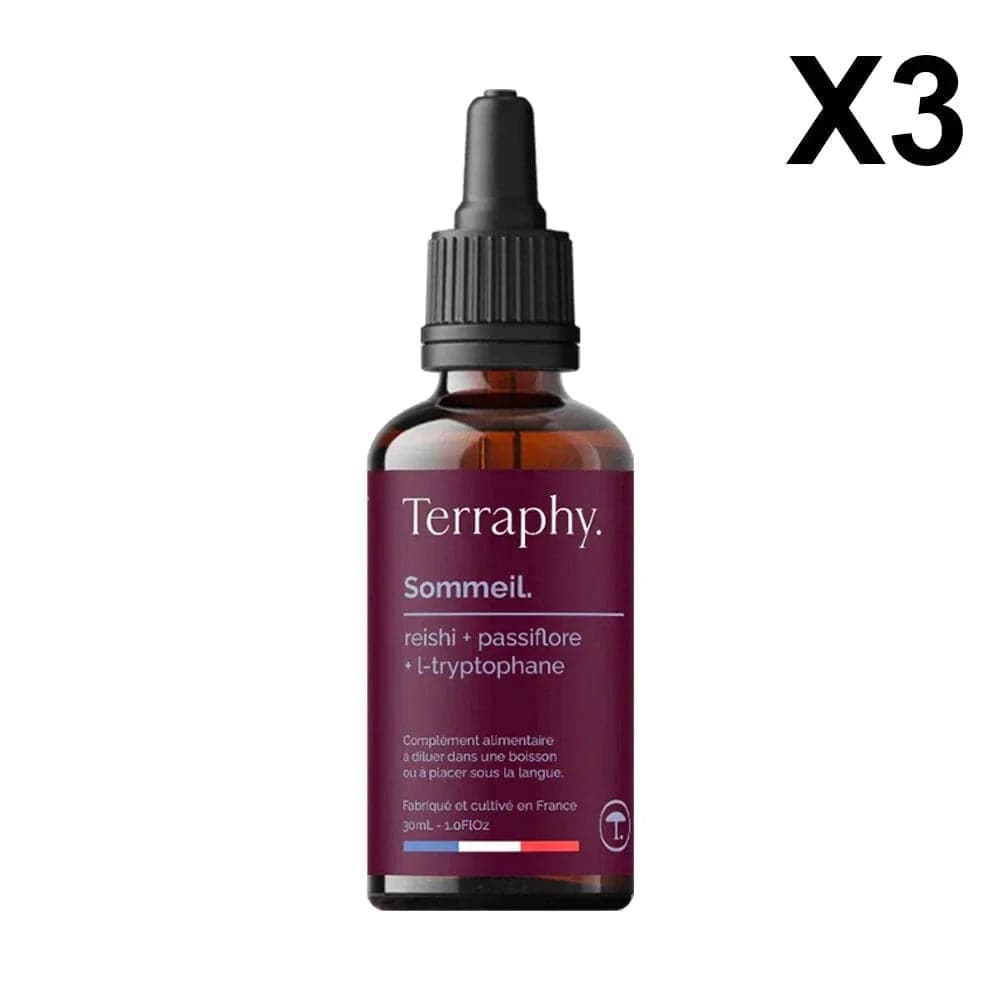 Terraphy Huiles 3 flacons Huile Reishi + Passiflore "Sommeil"