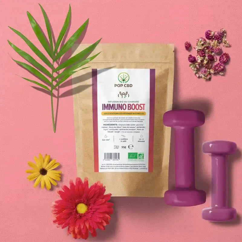POP CBD Infusions CBD Infusion Bio Immuno Boost, au Chanvre CBD