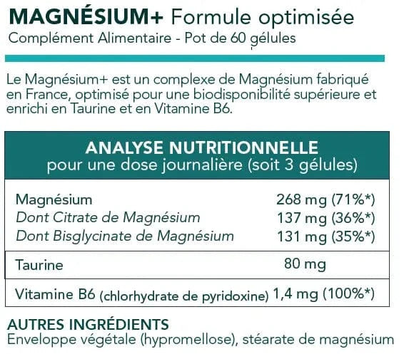 60 Magnesium+ Complex Capsules HexaPURE