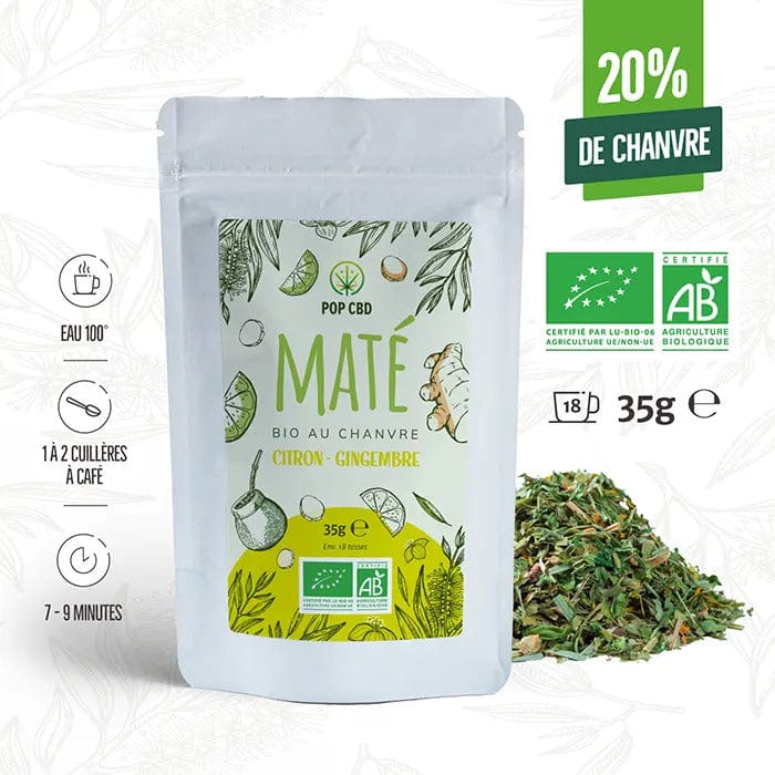 Mate Green CBD Zitronen-Ingwer