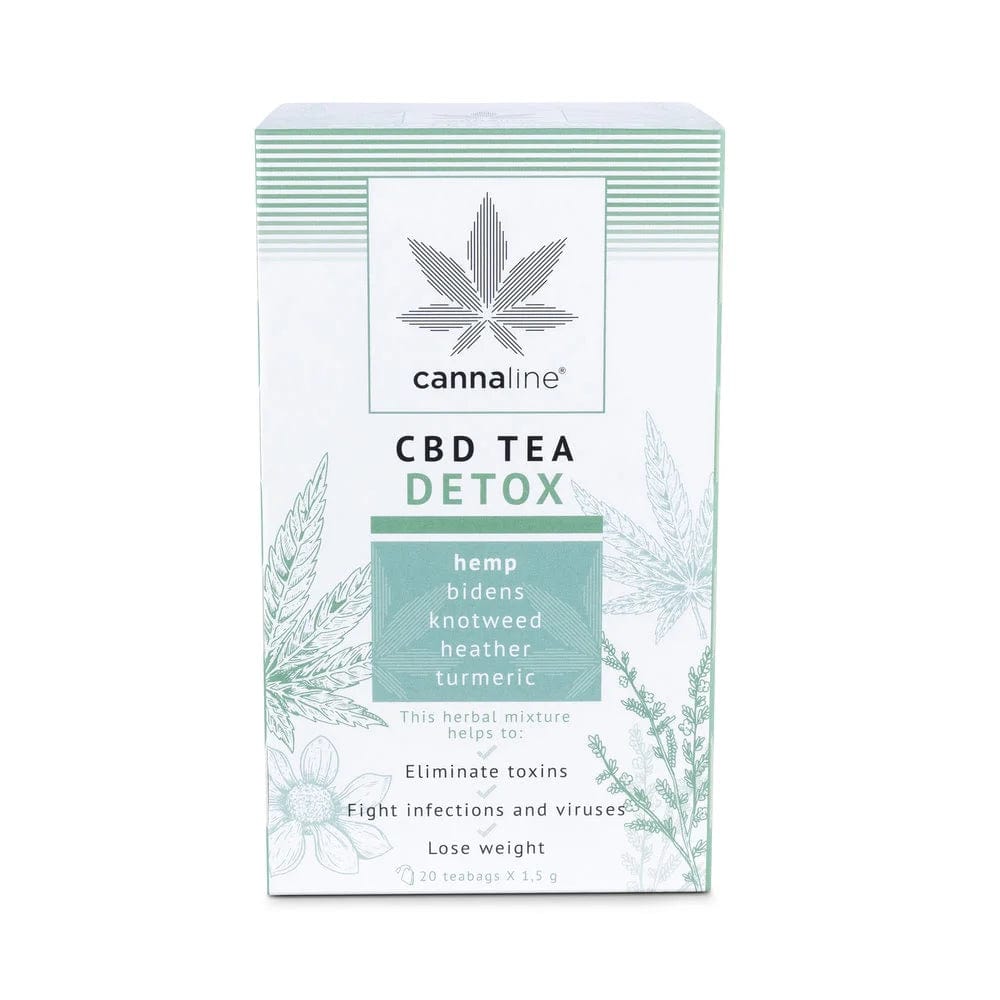 Sachês individuais CBD Detox Tea Box